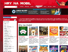 Tablet Screenshot of hry-na-mobil.cz